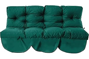 Gardenista Coussin pour balancelle de jardin - Tissu résistant à l'eau et facile à nettoyer - Doux au toucher et confortable - Vert