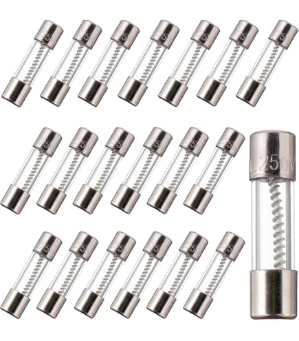 Witonics 5x 2Amp 250V Fast Blow Axial Glass Fuses - GMA 2a F2a 2 Amp 250v