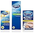 Optrex Itchy Eye Relief Set: Double Action Drops 10ml, Multi-Action Wash Solution 300ml, Actimist Spray for Watery Eyes - Soothe & Refresh Sensitive Vision