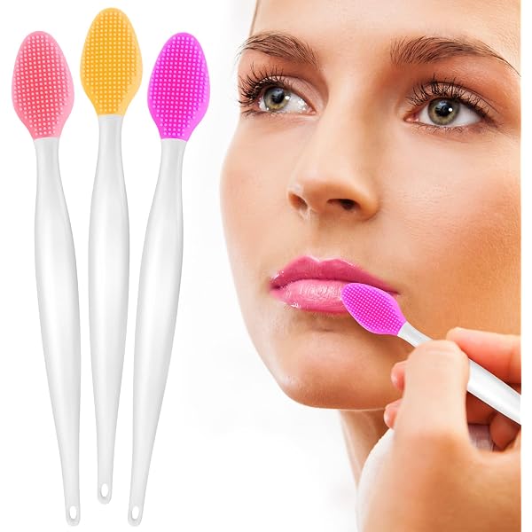 Silikon-Make-up-Pinsel Für Lippen & Concealer – Weicher Applikator Mit Abgewinkeltem Design, Präzise Auftragung