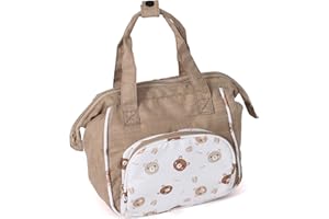 Bayer Chic 2000 - Puppen-Wickeltasche, Wickeltasche für Puppen, Puppenzubehör, Puppentasche, Bärchen, beige