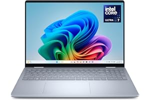 Dell 16 Plus 2-en-1 PC Portable Copilot+ DB06250-16" FHD+ (1920x1200) Tactile 16:10, Intel Core Ultra 7 Série 2, Intel Arc, 16Go RAM, 512Go SSD, Windows 11 Home, Clavier Azerty, Ice Blue