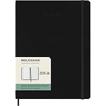 Moleskine Wochen-Notizkalender 2025 Klassik 1 Woche auf 1 Seite Large Hardcover Myrtengrün ab 24
