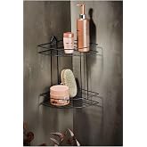 Sas Haus Lifetime Stainless Adhesive Bathroom Corner Organizer Shampoo Shower Rack Black Attachment-02