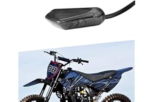LOKLISUM Mini Feu Arrière de Frein de Moto, 12V 9LED E-Approved Arrêt de Moto en Cours D'exécution Feu Arrière Universel pour Motos ATV Dirt Bike Scooter.