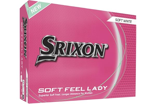 Srixon Soft Feel Lady 8 & 9 Balle de Golf pour Femme |Compression Faible et Lancement Haut Facile|Sensation Ultra-Douce |Idéale pour Swings modérés et précision Accrue