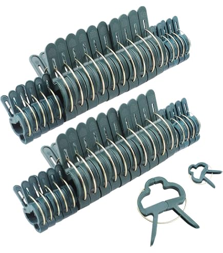 Tuwonwa 200PCS Piante da Giardino Clip, Taglie M e L Incluse, Clip Supporto Piante Riutilizzabili, Ganci per Piante Rampicanti, Pinza per Legare i Pomodori, Seedling Holding Clip per Orto, Serra