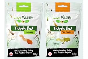 Love Wildlife Tadpole Food Twin Pack 2 x 80g, Newts, Frogs, Toads