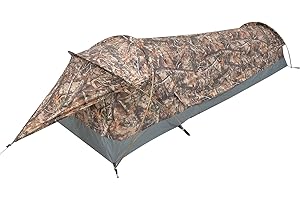 GEERTOP Tente Solo Bivy Tente 1 Personne Imperméable Ultra-Légère pour Camping, Randonnée, Chasse, Survie en Plein Air - Montage Facile