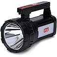 FOS LED Search Light 15W - 1450 Lumens (Operating Range 1 Km.) with Lithium Battery - MULTI-FUNCTIONAL (Dual Side Work-Signal Light) Rechargeable Handheld Torch