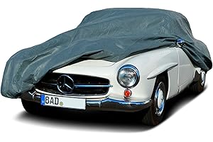 MYCARCOVER Autoplane In-Outdoor passend für BMW 3er E36 Abdeckplane Autogarage Schmutzabweisend Wasserabweisend für Winter & Sommer