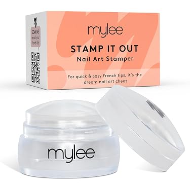 NICENEEDED Nail Art Stempel-Set – Inkl. 5 Stempel & Schaber Für French Lines