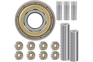 JClorix 608ZZ Kugellager Set, 30 Stück ABEC-7 Edelstahl-Lager mit Metallschild, 8x22x7 mm für Skateboard, Longboard, Rollenlager, Industrie | Hochbelastbar & Staubdicht (608ZZ)
