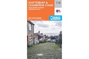 Shaftesbury & Cranborne Chase Map | Poole, Wimborne Minster & Blandford Forum | Ordnance Survey | OS Explorer Map 118 | England | Walks | Hiking | Maps | Adventure
