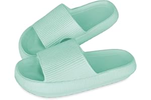 KEYUSHOP Cozislides Original Badeschuhe Damen Herren Kinder Super Weich Schlappi Schlappen Rutschfest Badelatschen Sommer Wolkenschuhe Hausschuhe Cozy Slides Plattform Badeschlappen Strand Flip Flops