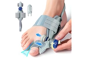 HEMEXS Bunion Corrector Big Toe Straightener for Women & Men – Adjustable Splint for Hallux Valgus, Bunion Relief & Pain Alignment – Day & Night Wear (Left/Right Foot)
