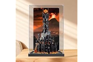 FYHCY Transparente Vitrine aus Acryl, kompatibel mit Le*Go 10333 Baladu, transparente, staubdichte Vitrine (Modell Nicht im Lieferumfang enthalten) 3MM+Inkjet