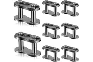 FDCLIXUVOL 8 Pcs Main Chain Link #428 Chain Master Links Auto Parts Steel Alloy Heavy Duty Roller Chains Connector Links Roller for Bicycle Bike Karting Pit ATV Scooter