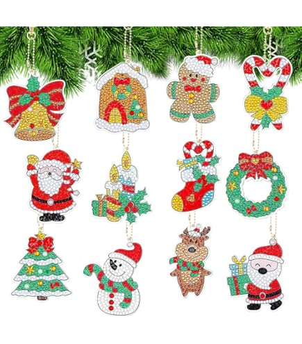 Lot De 20 Pendentifs De Peinture Diamant 5D Pour Enfants, Porte-clés, Bricolage