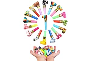 JPESYGFDK 30 Stück Tröten Kindergeburtstag, Partygebläse, Bunte Party Hörner, Lustige Spielzeuge FüR Neujahr Geburtstag Party, Für Neujahr Geburtstag Party, Kinder Party, Weihnachten