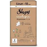 Sleepy Ecologic Premium Plus Hijyenik Ped Uzun 18 Adet