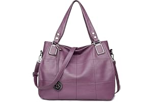 Sacmill Ladies Leather Handbags Large Capacity Top Handle Messenger Crossbody Shoulder Bags for Womens Girls