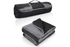 Kato Tirrinia Manta de Camping Manta Impermeable para Exteriores Manta de Viaje para Dormir en Cabina Manta de Picnic cálida a Prueba de Arena Estera de Forro Polar para Acampar