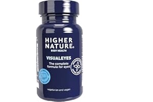 Higher Nature - VisualEyes - Supports Vision - Lutein, Zeaxanthin, Bilberry & Essential Vitamins - 10 Active Ingredients - Vegan - 90 Capsules