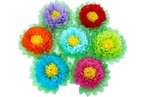 Set di pompon di carta a nido d'ape: decorazioni per feste di