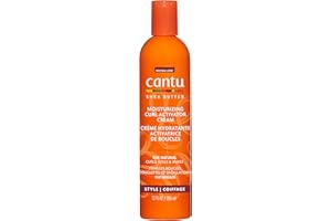 Cantu Crème Activatrice de Boucles, au Beurre de Karité, 355 ml, (1 Produit) (l’Emballage Peut Varier)