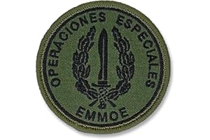 TACRO Parche EMMOE Ejército de Tierra Escuela Militar de Montaña y Operaciones Especiales Ejército Español Fuerzas Armadas Bordado Muy Adherente