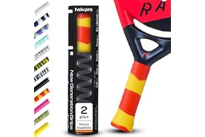 HELIX PRO GRIP Padel. Duración x10 Tecnología Antisudor Premium 1 Minuto en Aplicar Overgrips Padel Grip Tenis Padel Accesorios Hexacore Apto para Bádminton Squash Bicicleta