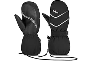 ‎UNIGEAR Unigear Skihandschuhe Kinder Fäustlinge wasserdicht und Winddicht, Schnee Fausthandschuhe atmungsaktiv, Thermo warme Winterhandschuhe für Jungen und Mädchen von 2 bis 8 Jahre