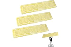 CLYDEWY Steam Cleaner Accessories for Karcher 3 Packs Window Vac Vacuum Cleaner Replacement Microfibre Swipping Cleaning Cloths Steam Floor Mop Pads Spares compatible with Karcher WV2 WV5
