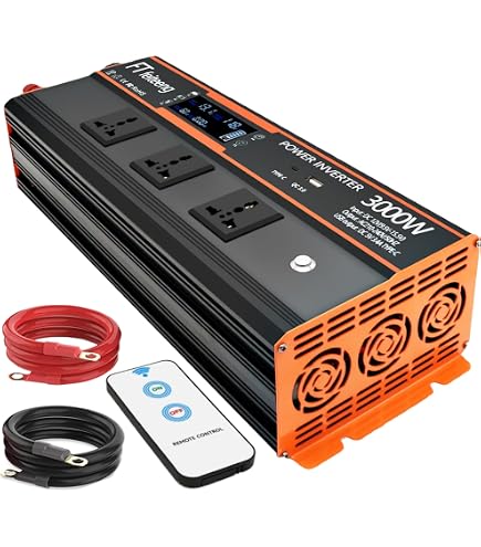 Inverter Auto 4000W Gearwell - Convertitore 12V/24V A 220V Con USB E Tipo C - Foto 6