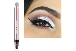 ‎LUCOSS Lucoss Cream Lidschatten Stift, Hochpigmentierter Lidschattenstift, Perlglanz-Seidenraupen-Lidschatten-Stift, Wasserfester, Lang anhaltender Eye Highlighter Stick (#01 Perlweiß)