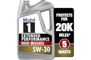 Mobil 1 Extended Performance High Mileage Full Synthetic Motor Oil 5W-30, 5 Quart