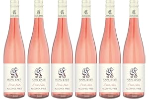 Hans Baer - Pinot Nero dealcolizzato - Vino rosato senza alcool (6 x 0,75 L)