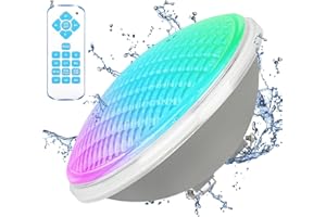 KWODE LED Pool Light par56, 40W RGB Pool Light, ip68 étanche Pool light avec télécommande, Spot sous - Marin Pool Light switch control 12V AC/DC
