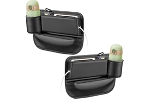 Jemey Autositz Lückenfüller Organizer, 2 Stück Aufbewahrungsbox für Auto Vorne aus Leder mit USB Ladeloch, Autositz Organizer für Geldbörse, Karten, Münzen, Trinkbecher
