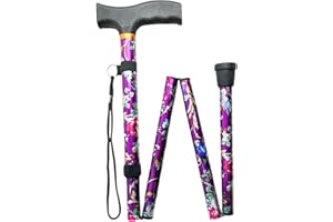 NCS35® Adjustable Folding Walking Stick for Women & Men Lightweight Collapsible Mobility Aid with Pivot Tip, Comfortable Grip, and Anti-Slip Design Ideal for Travel