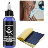 Tattoo Stencil Transfer Gel, with Tattoo Transfer Paper | Tattoo Transfer Cream, Tattoo Transfer Gel for Tattoo Beginners