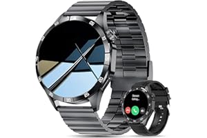 LOYEWAIER Smartwatch Männer Militär mit Telefonfunktion extra große displ Bluetooth Uhr Mann wasserdicht Outdoor Sport Blutdruckmessgerät Fitness Tracker für Android IOS