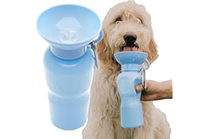 Springer Classic Travel Dog Water Bottle – 625ml Portable Water Bottle for Dogs with Patented Leak-Proof Design for Dog Walking, Hiking and Traveling, BPA-Free Materials (Sky Blue)