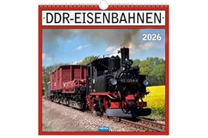 Trötsch Technikkalender DDR-Eisenbahnen 2026: Wandkalender Technikkalender