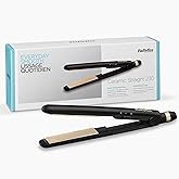Babyliss Hair Straightener Ceramic Straight, 230 Degree, Ceramic Plate, 2 Digital Heat Settings, Fast Warming Feature, ST089E