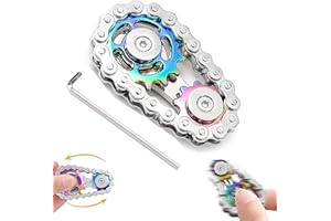 SZZETK Design a Forma di Catena di Bicicletta con Meccanismo a Lngranaggi, Fidget Bike Chain Fidget Toy Allevia Il Riduttore di Stress, Nuovo Rotatore di Riduzione della Pressione è per Uffici e Familiari