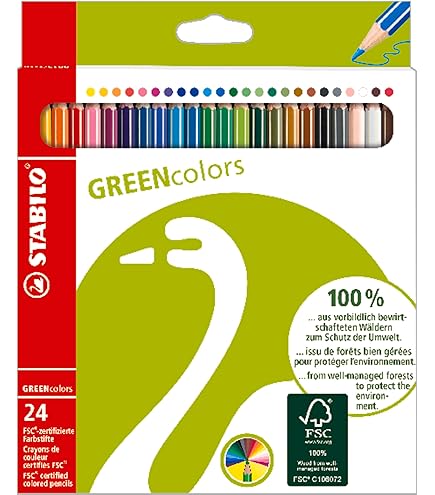 STABILO - Milieuvriendelijk Grafiet Potlood met Gum - GREENgraph - Pack van 12 - HB