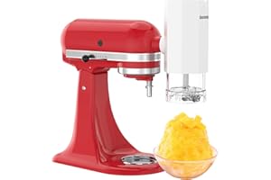 Eascandy Accessoire pour pilon à glace Eacady pour mixeur KitcheAid Stad, machine à glace pilée pour KitcheAid avec 8 moules à glace en silicone, accessoire pour pilon à glace pilée à lame en acier