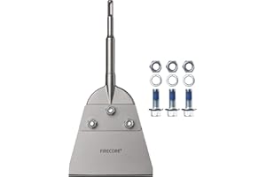 Firecore Burin SDS PLUS, Burin Plat SDS, Chisel Carrelage Large 270mm×130mm pour Perceuse à percussion, Outil pour Colle PVC, Moquette ou Enlever Carrelage